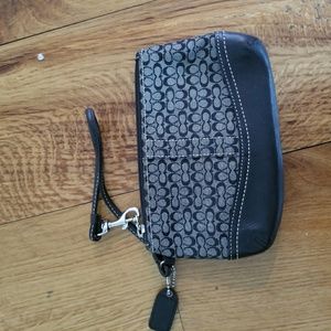 Black Coach Wristlet barely used